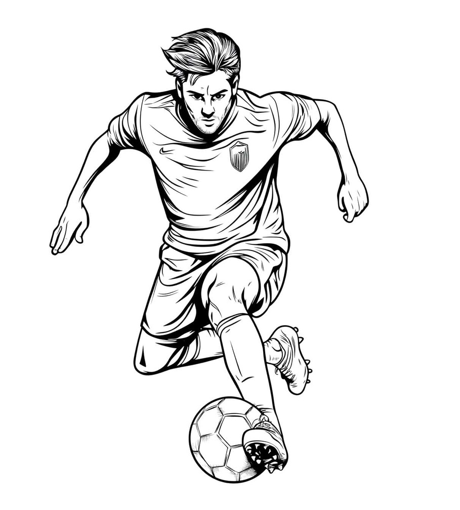 어린이를 위한 무료 축구 그림 그리기