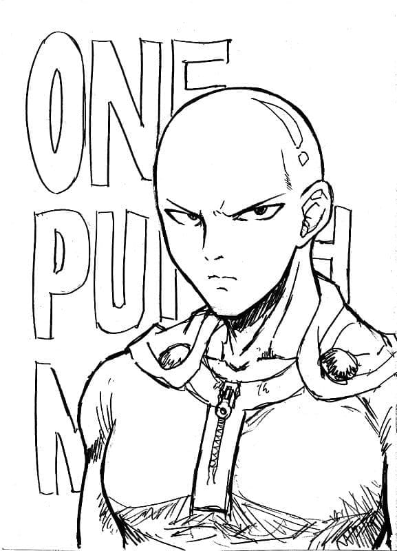 굉장한 사이타마 coloring page