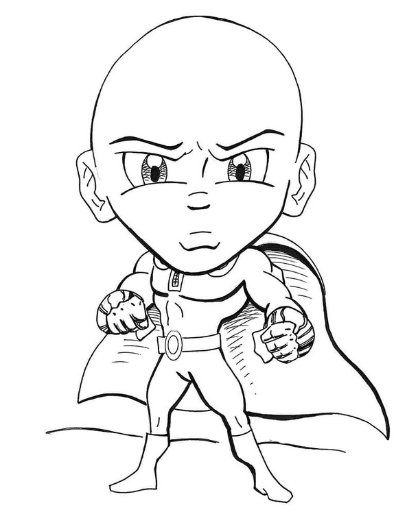 귀여운 사이타마 coloring page