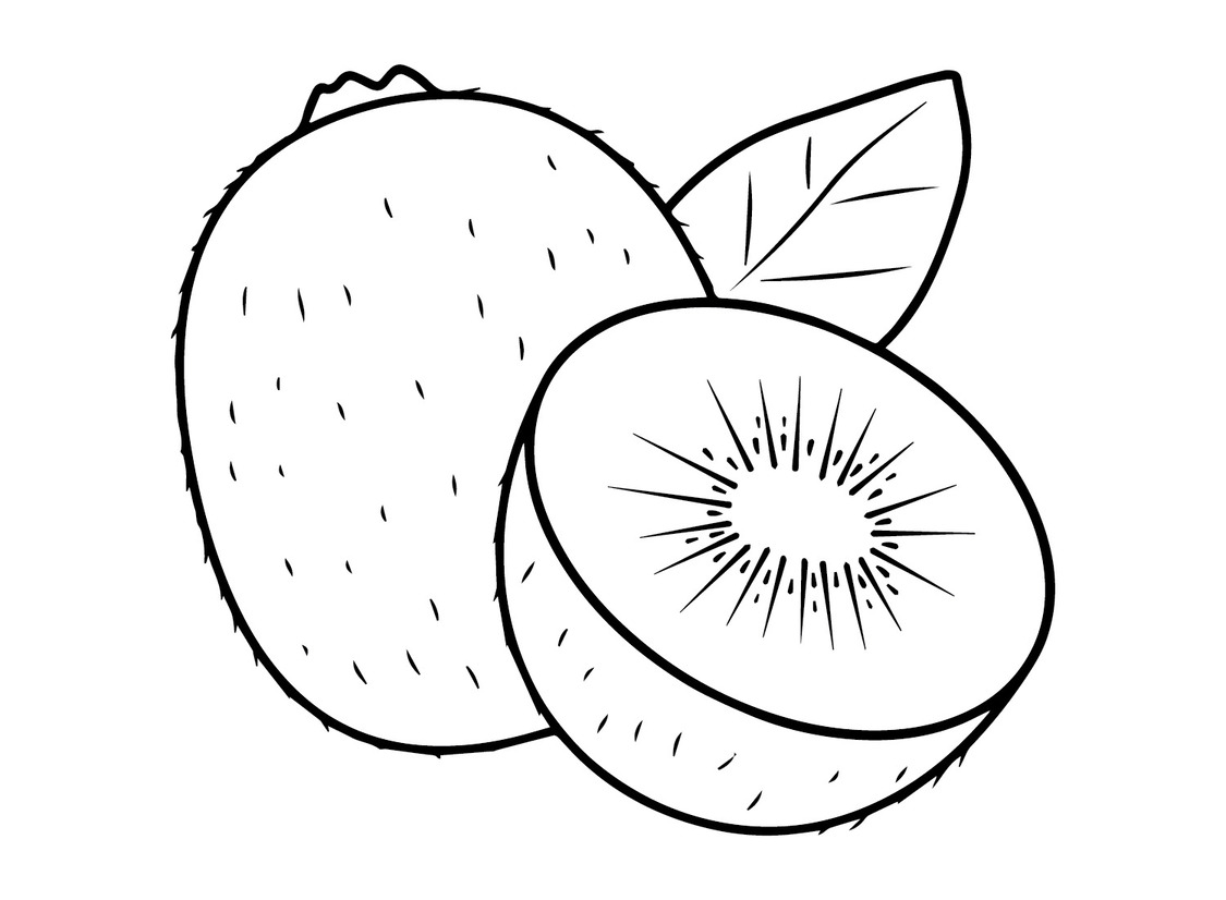 키위 과일 프린트