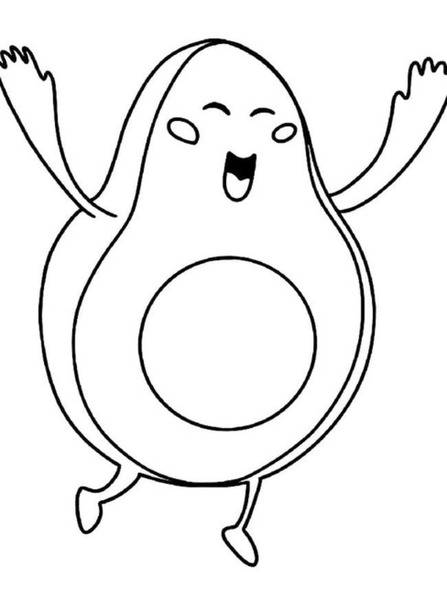 매우 행복한 아보카도