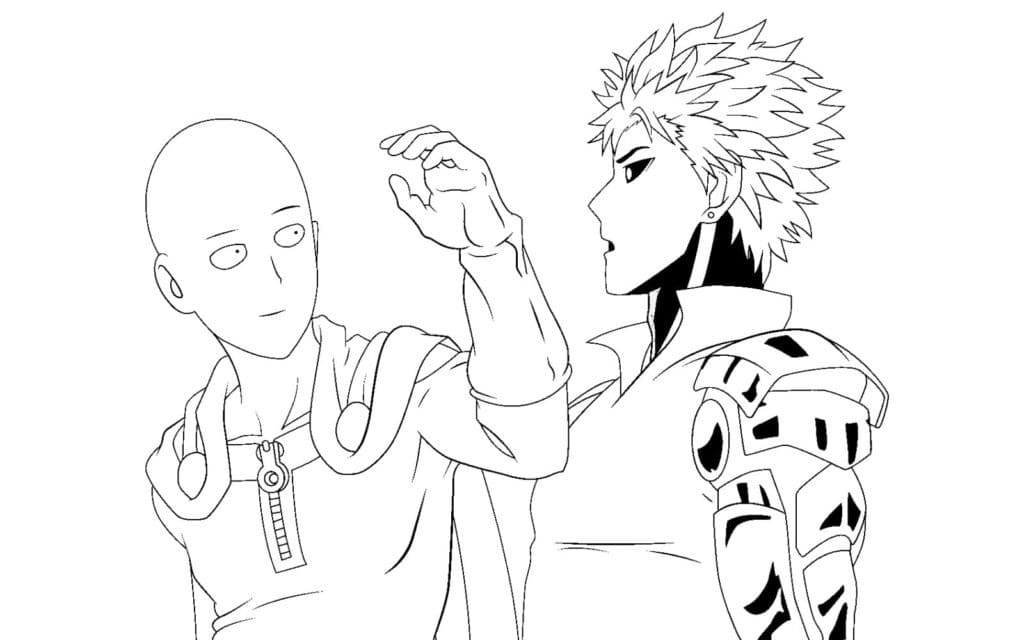 사이타마와 제노스 coloring page