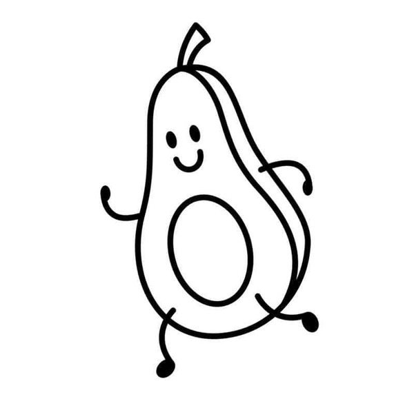 웃는 아보카도