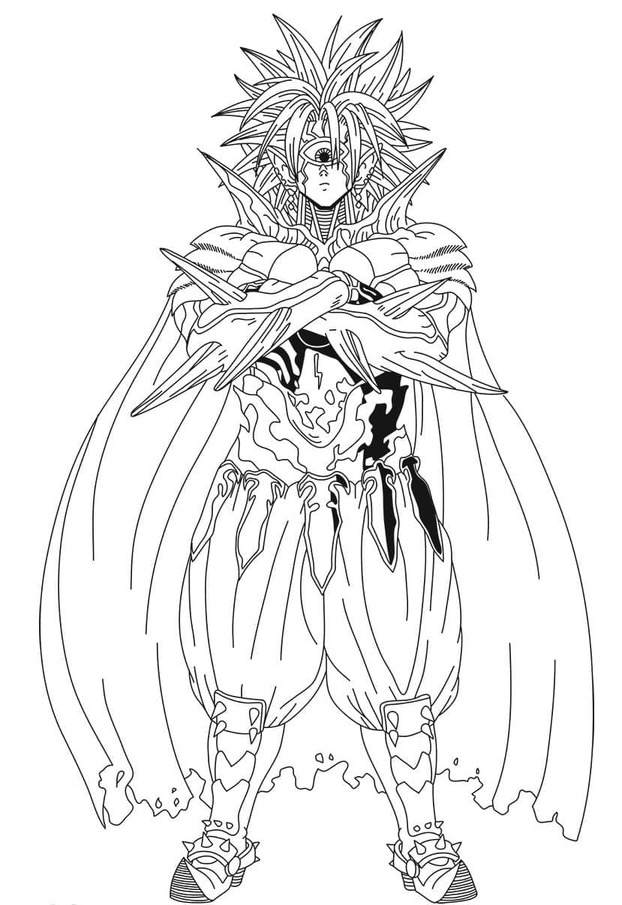 원펀맨의 보로스 coloring page