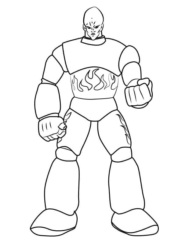 원펀맨의 해머헤드 coloring page
