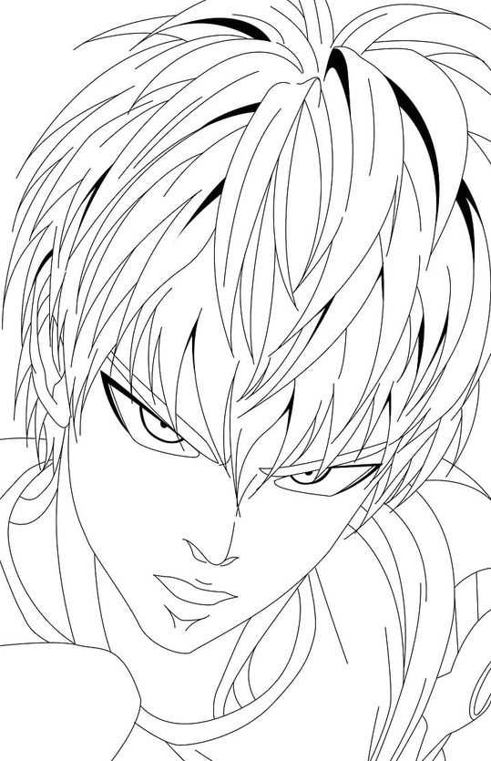 원펀맨의 제노스 coloring page