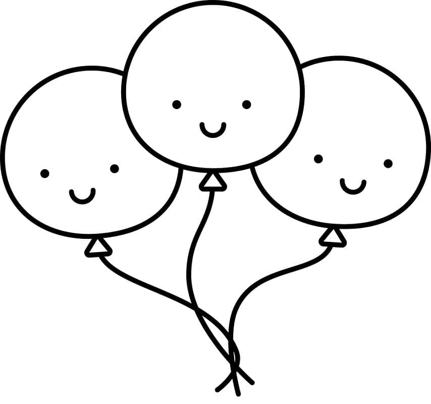 풍선 그림 무료 인쇄