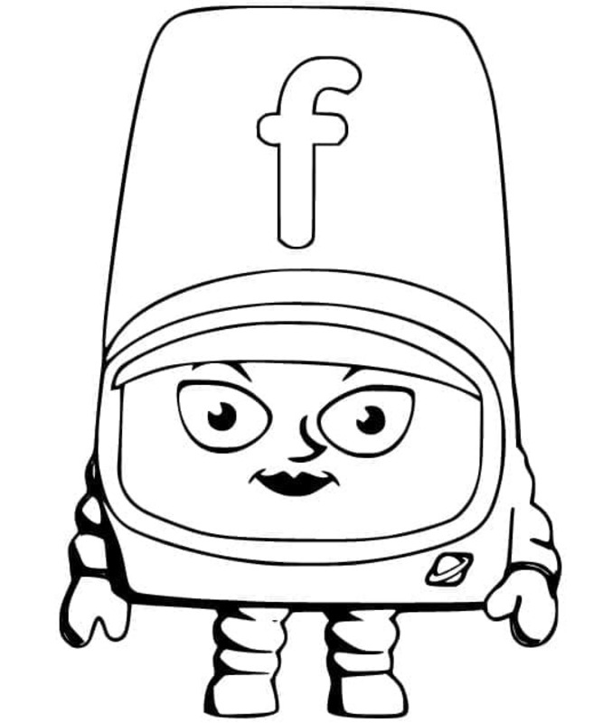 알파블록스 편지 F