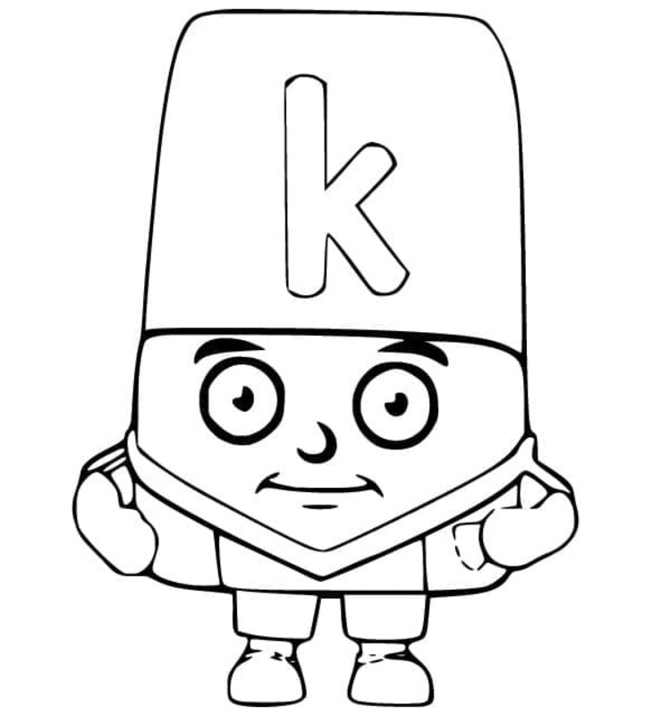 알파블록스 편지 K