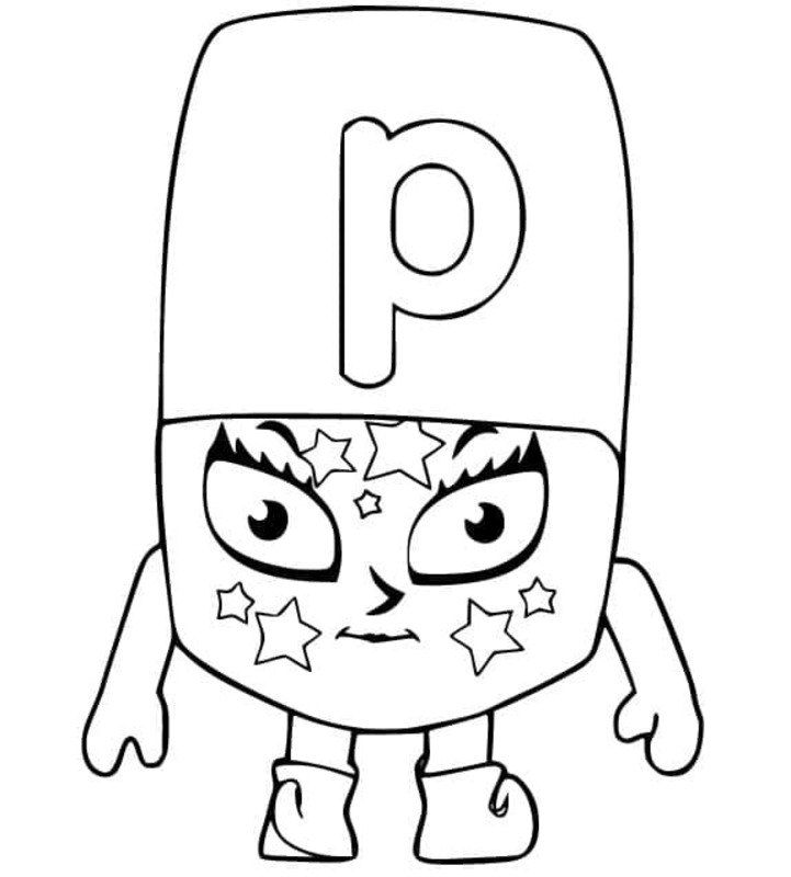 알파블록스 편지 P