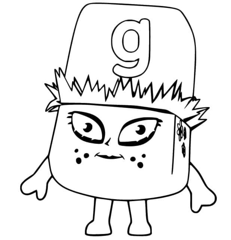 그리다 알파블록스 편지 G