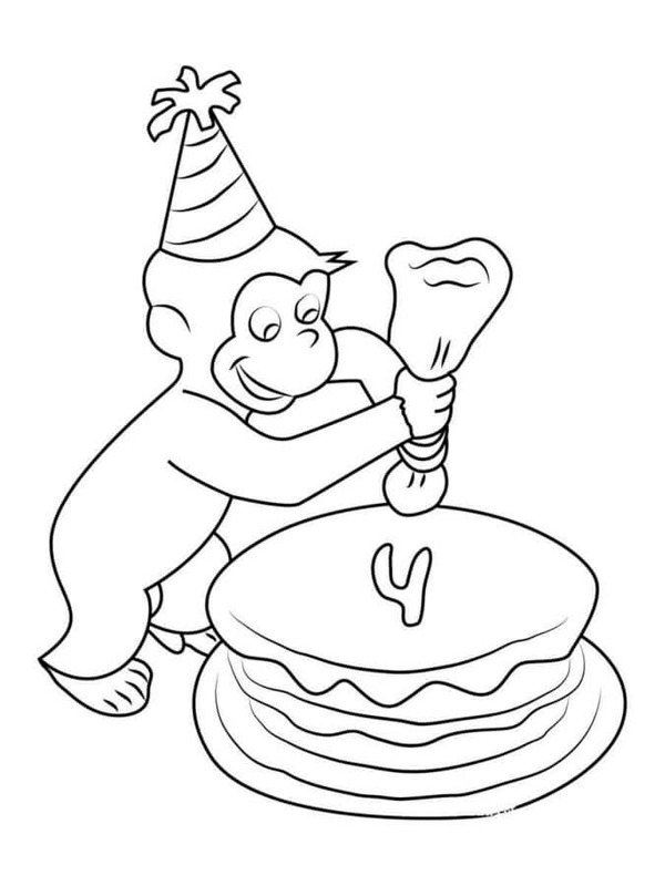 큐리어스 조지 생일 케이크