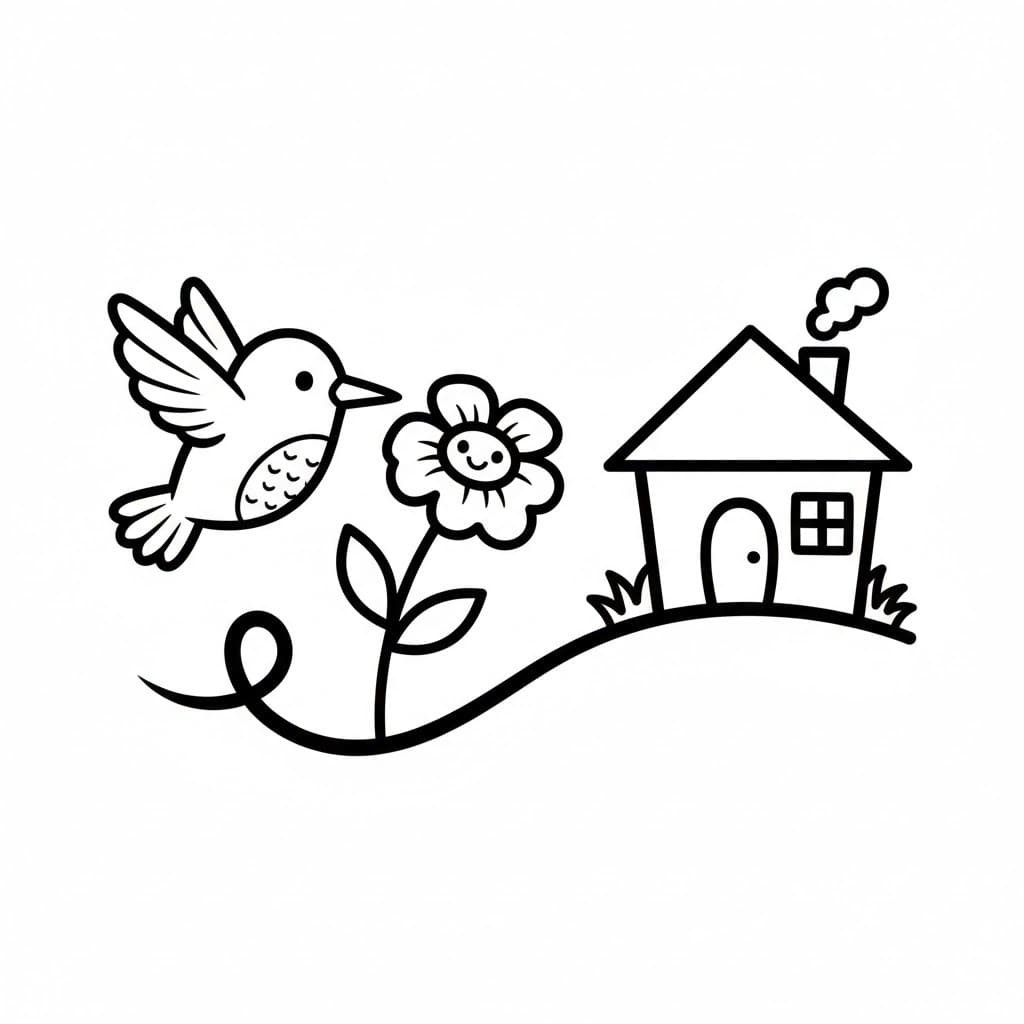 벌새 인쇄 가능