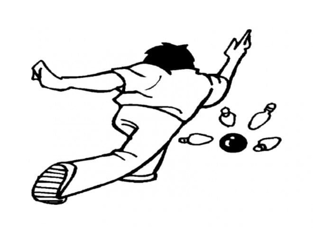 볼링을 하다