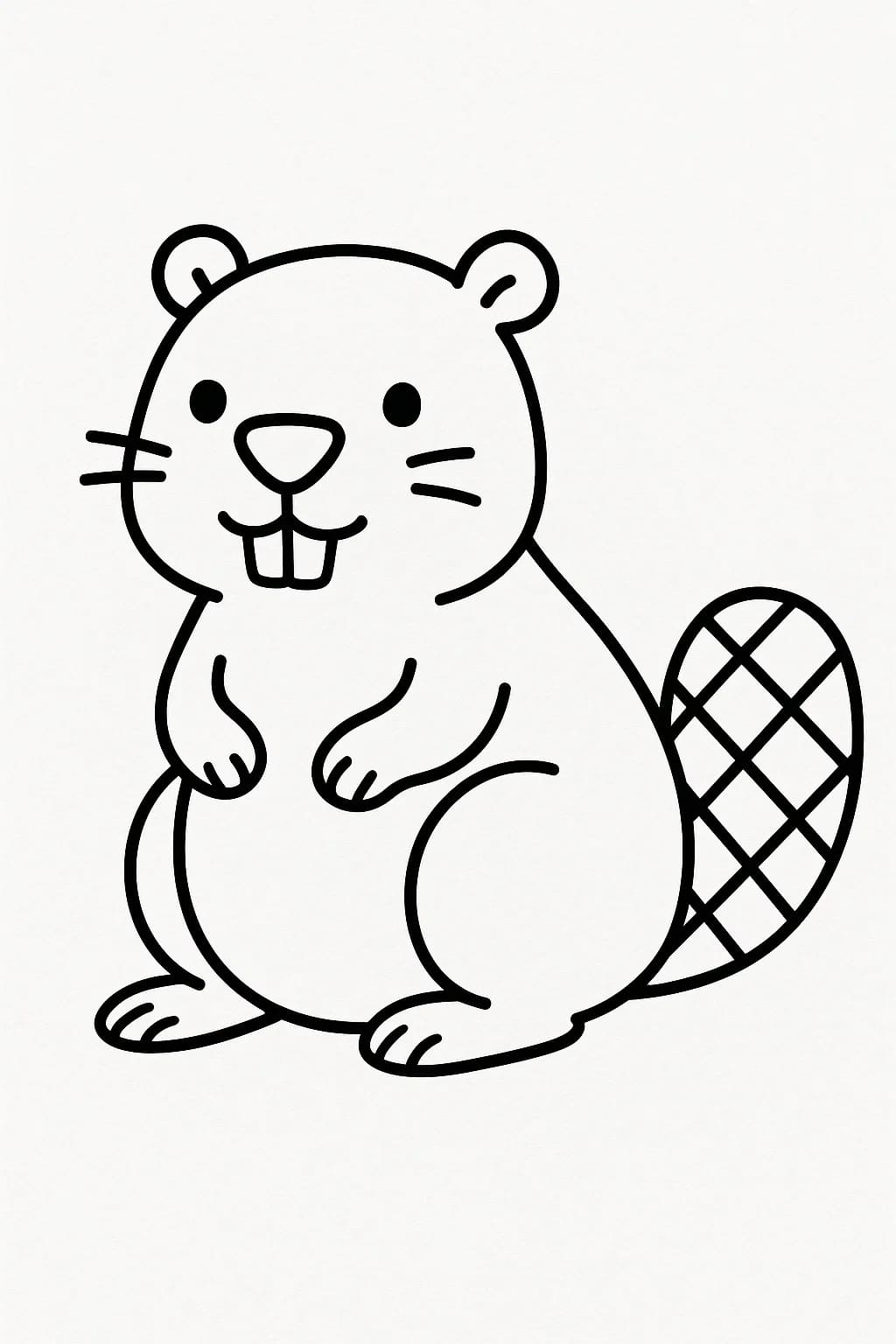 그리다 비버 인쇄 가능