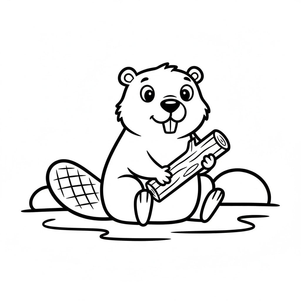 그리다 비버 무료로 인쇄 가능