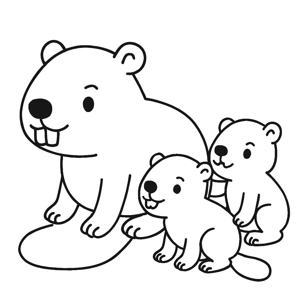 그리다 비버 쉬운