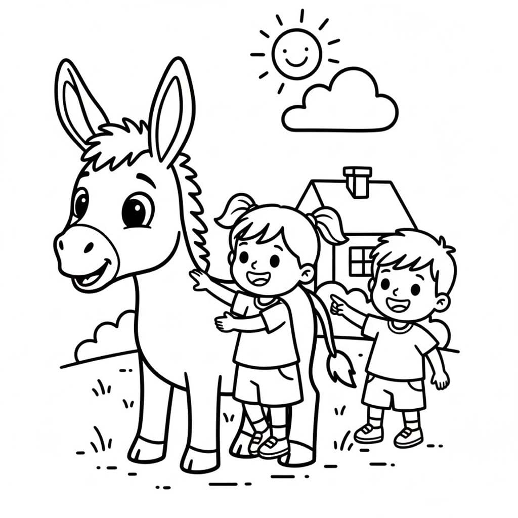 그리다 당나귀 인쇄 가능