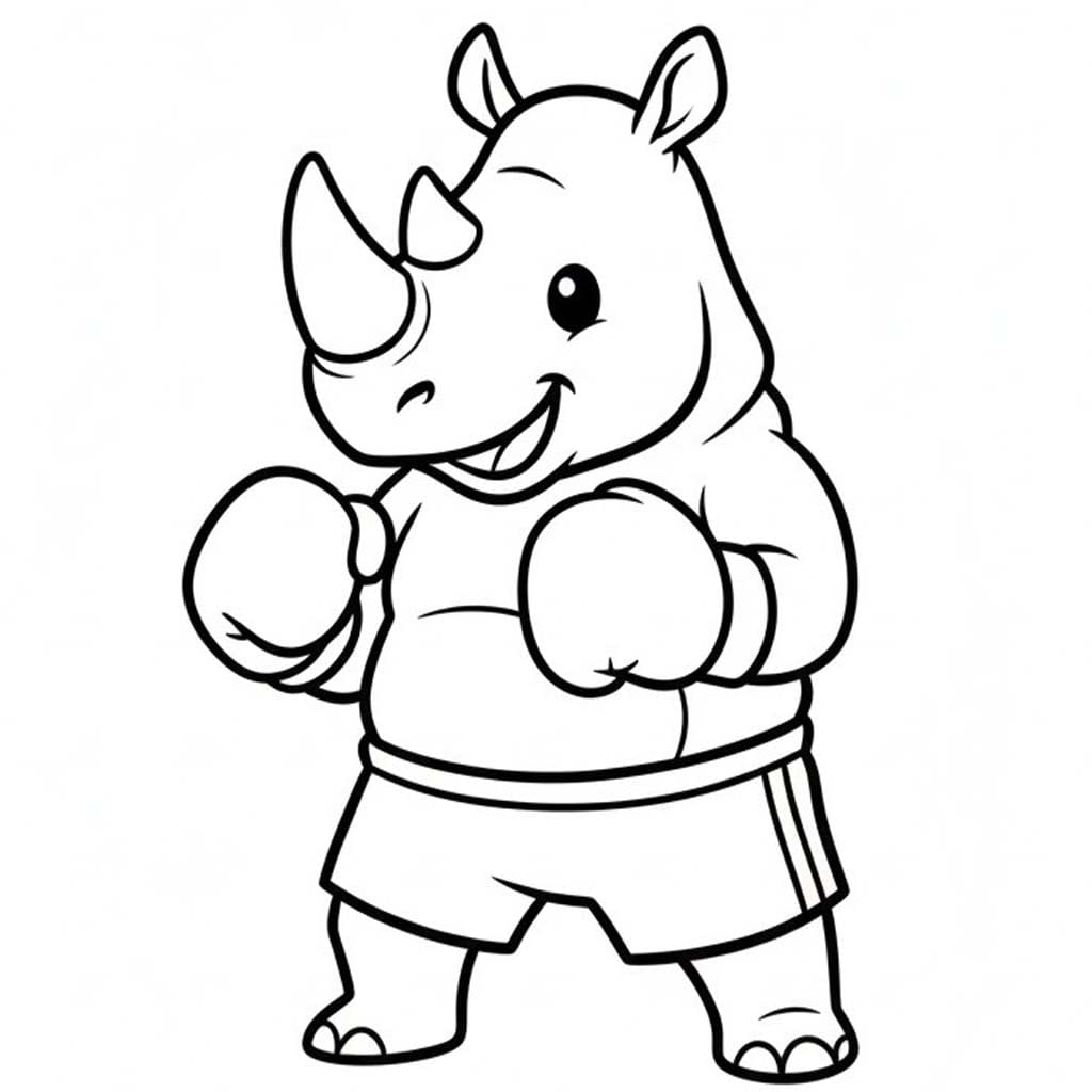 그리다 코뿔소 쉬운