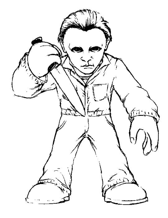 그리다 마이클 마이어스 인쇄 가능 색칠 그리다 마이클 마이어스 인쇄 가능