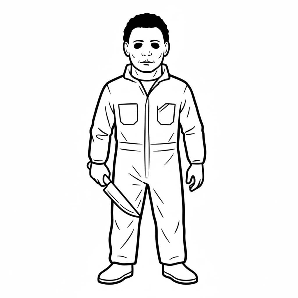 그리다 마이클 마이어스 무료로 인쇄 가능 색칠 그리다 마이클 마이어스 무료로 인쇄 가능