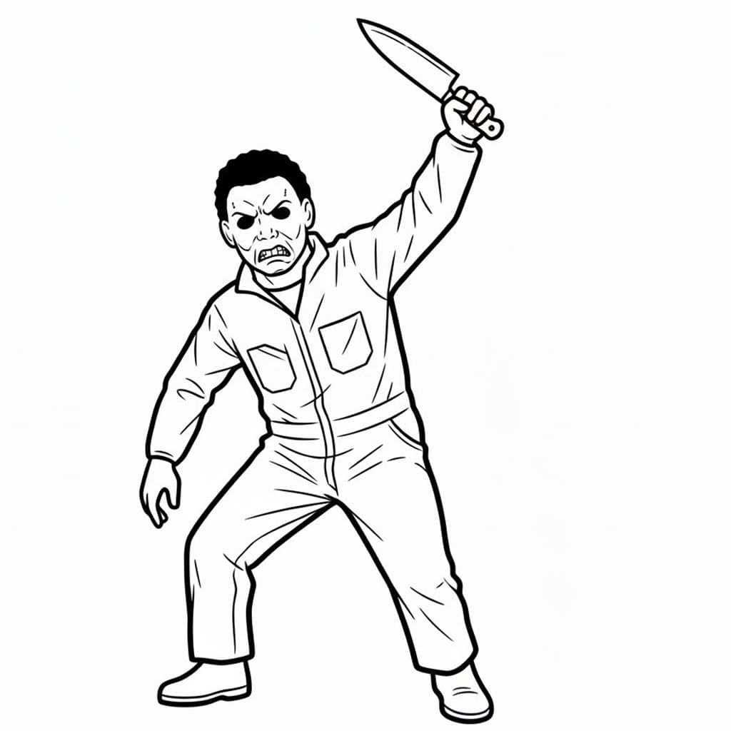 그리다 마이클 마이어스 무료로 색칠 그리다 마이클 마이어스 무료로