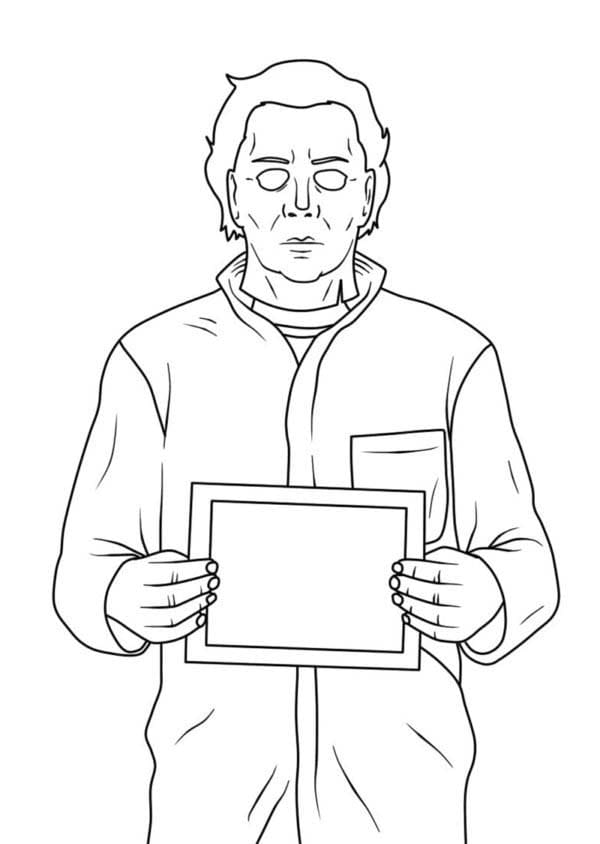 마이클 마이어스 색칠하기놀이