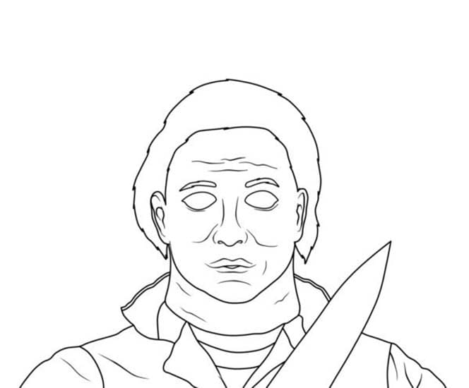 그리다 마이클 마이어스 쉬운 색칠 그리다 마이클 마이어스 쉬운