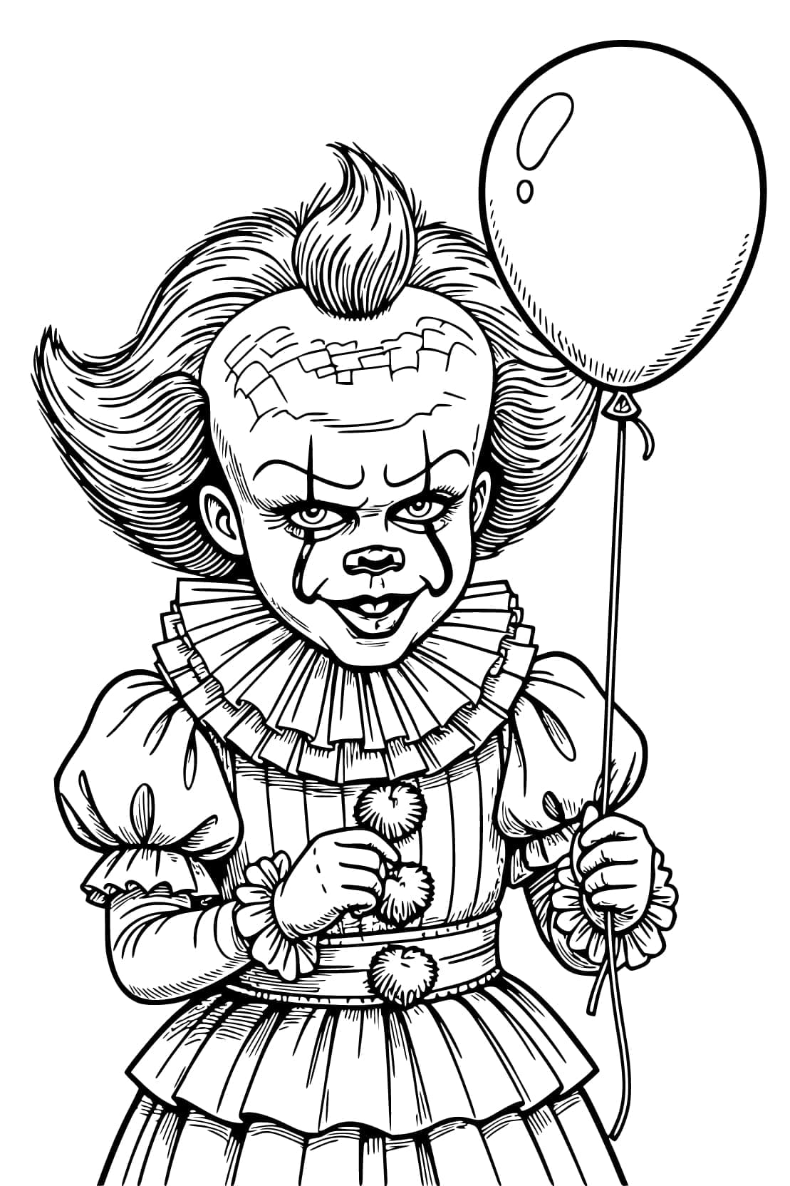 그리다 페니와이즈 무료 색칠 그리다 페니와이즈 무료