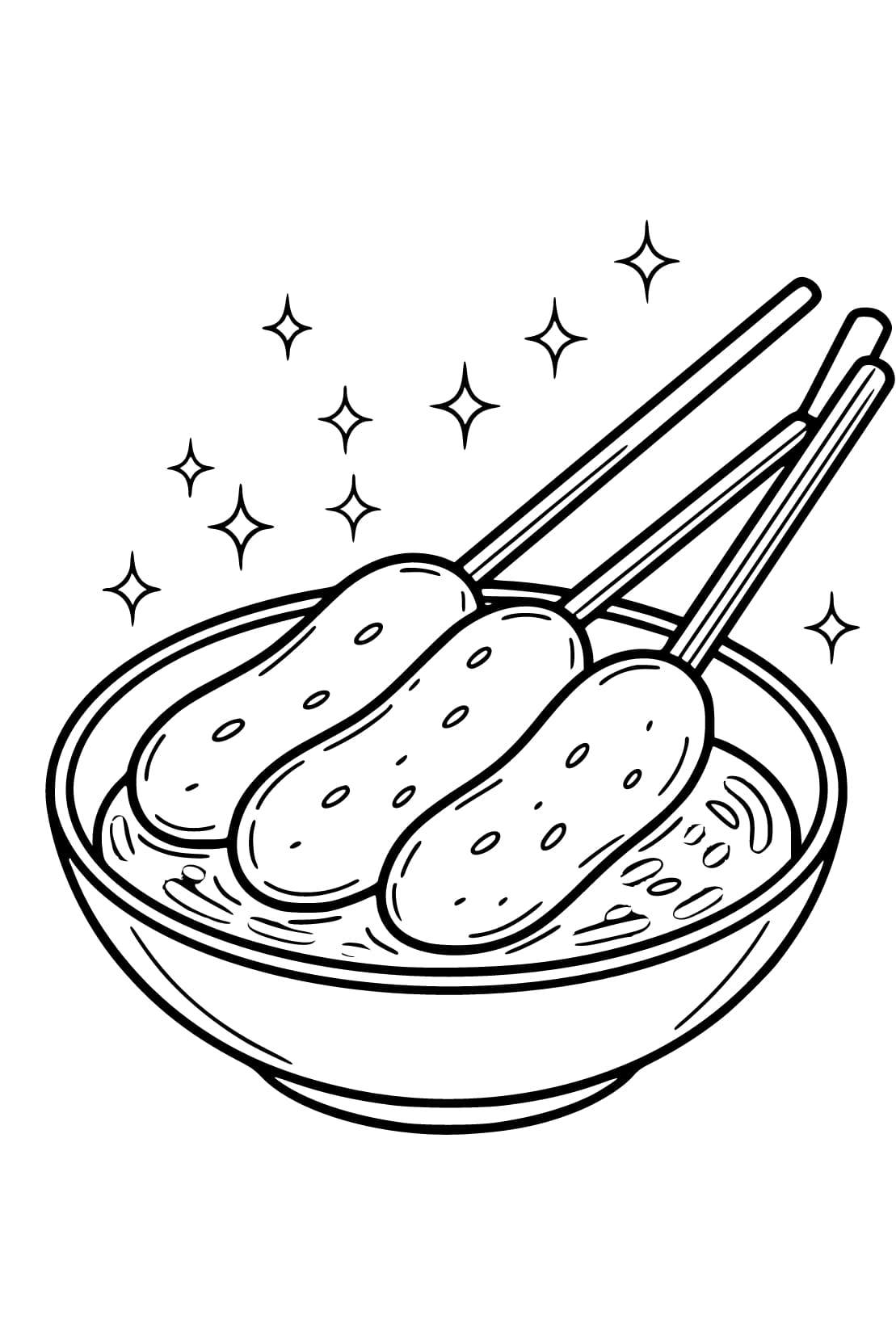 그리다 떡볶이 단순한