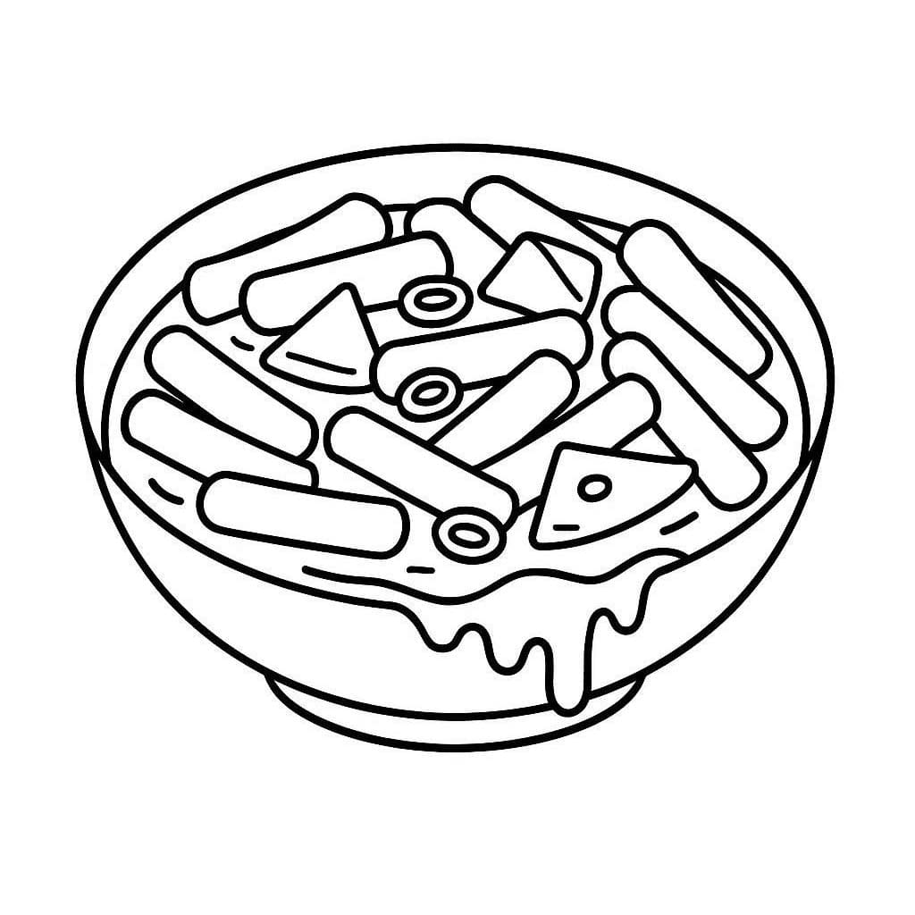 그리다 떡볶이 무료로 인쇄 가능