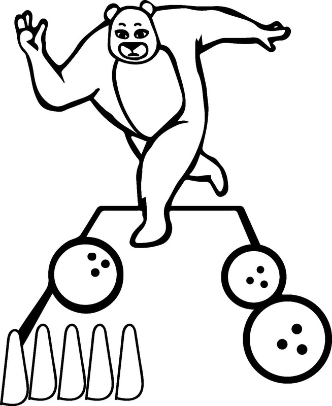 곰이 볼링을 친다