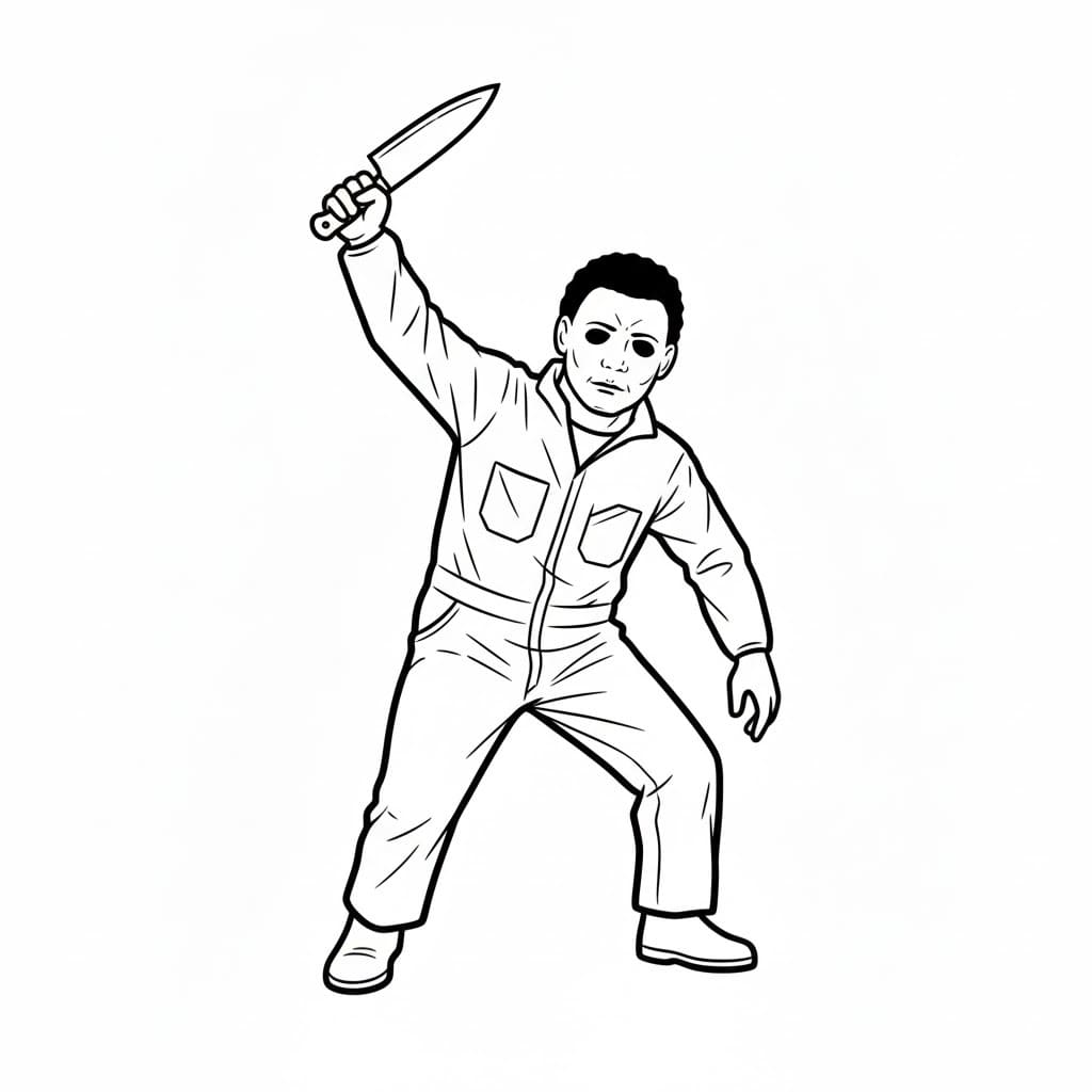 마이클 마이어스 2 색칠 마이클 마이어스 2