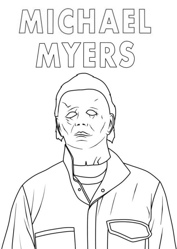 마이클 마이어스 이미지 무료 색칠 마이클 마이어스 이미지 무료