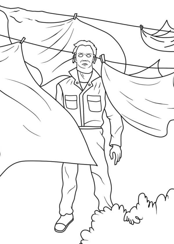 마이클 마이어스 이미지 색칠 마이클 마이어스 이미지