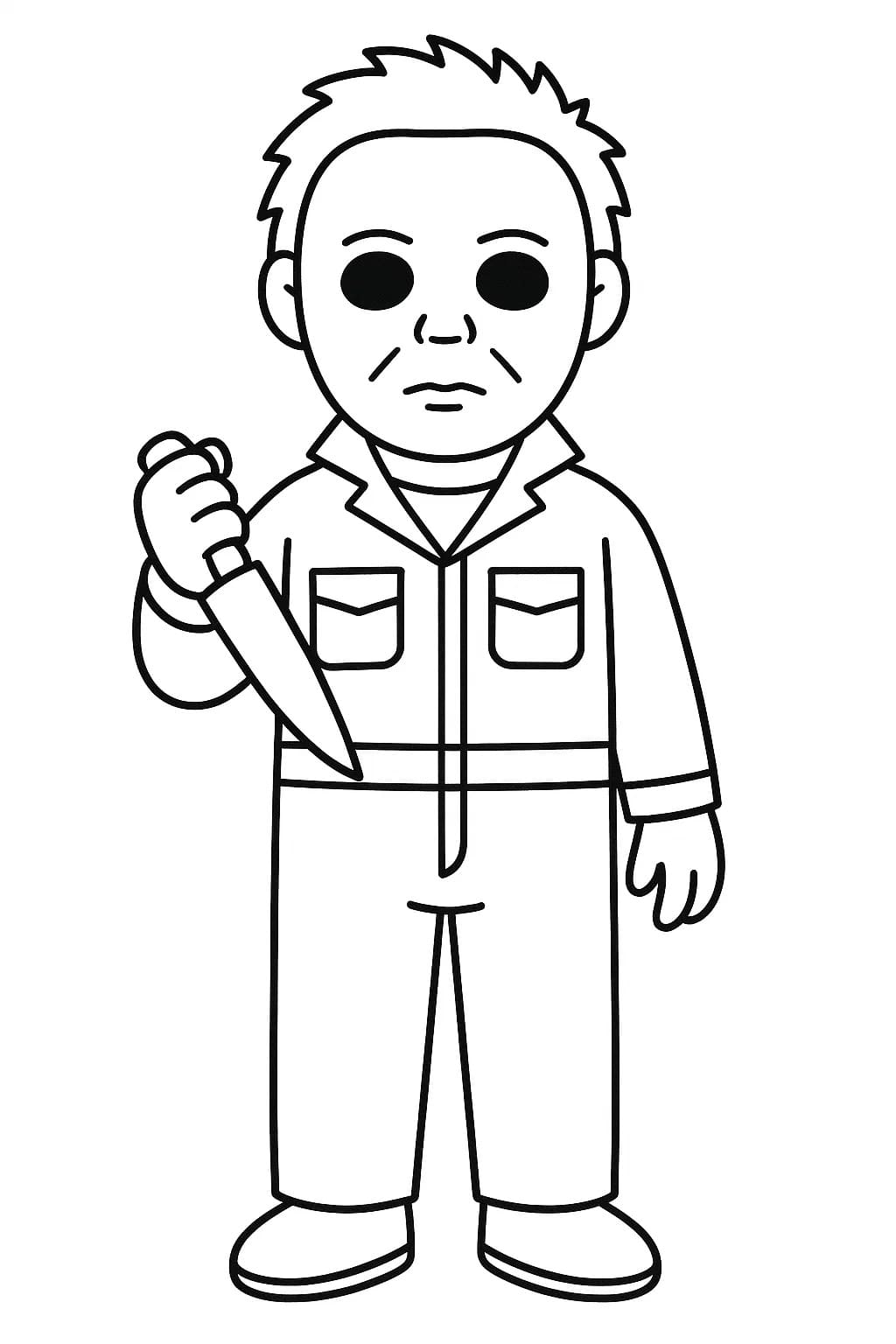 마이클 마이어스 무료로 인쇄 가능 색칠 마이클 마이어스 무료로 인쇄 가능