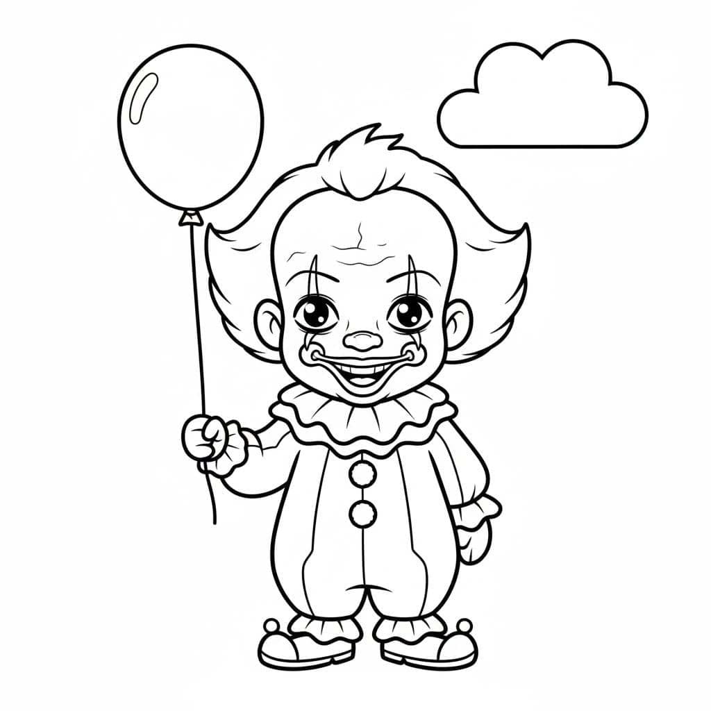 무료로 인쇄 가능 페니와이즈 색칠 무료로 인쇄 가능 페니와이즈