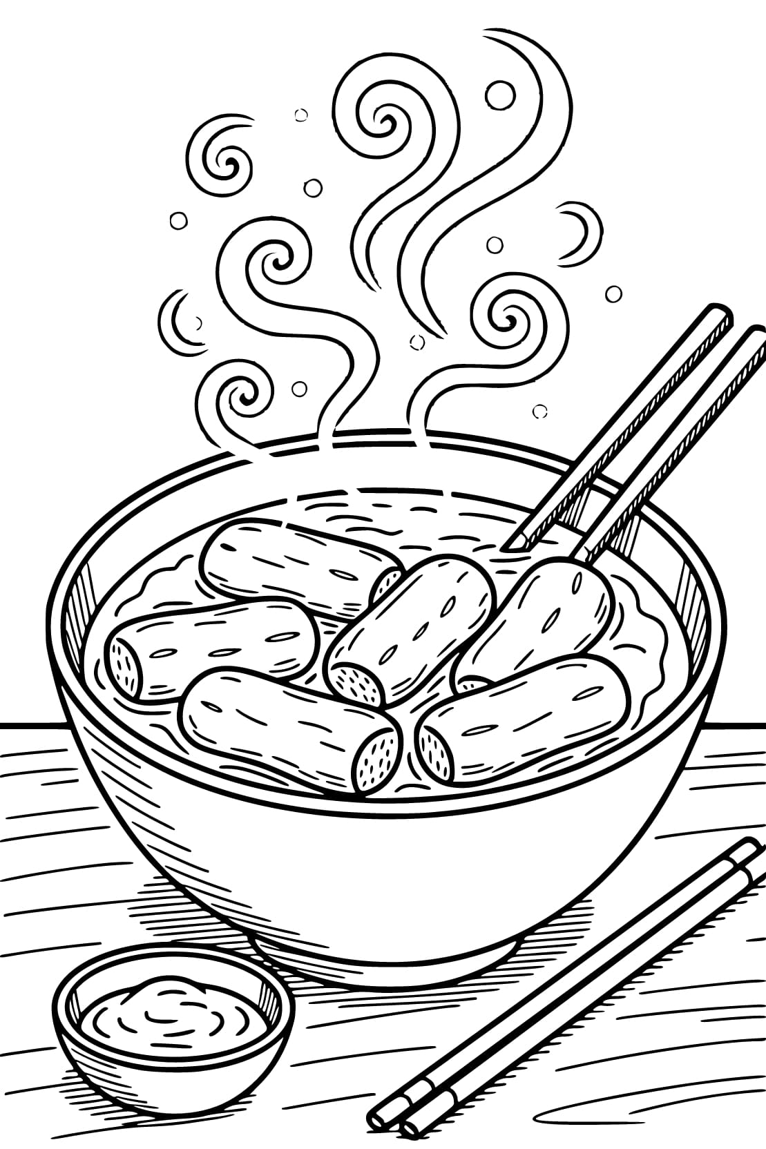 무료로 인쇄 가능 떡볶이