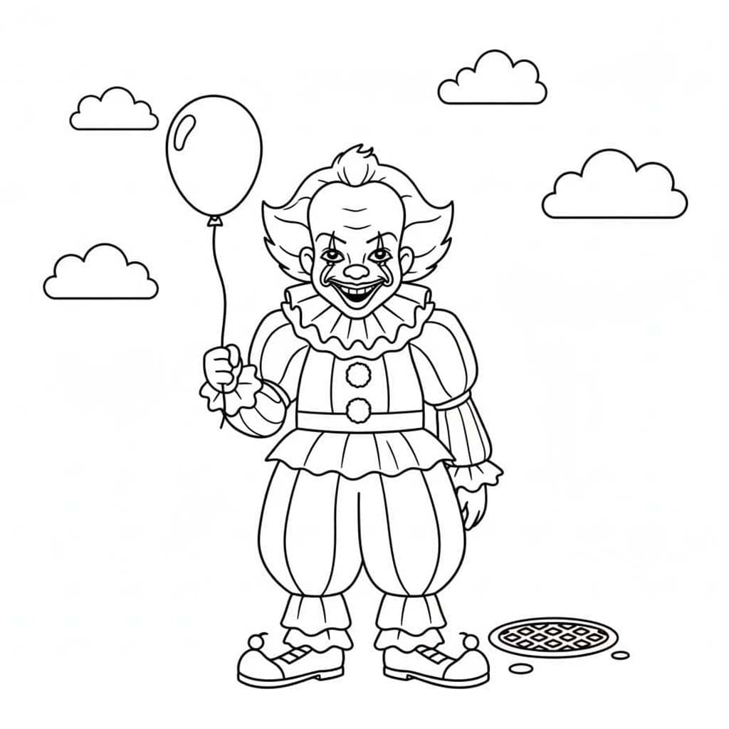 무료로  페니와이즈 색칠 무료로  페니와이즈