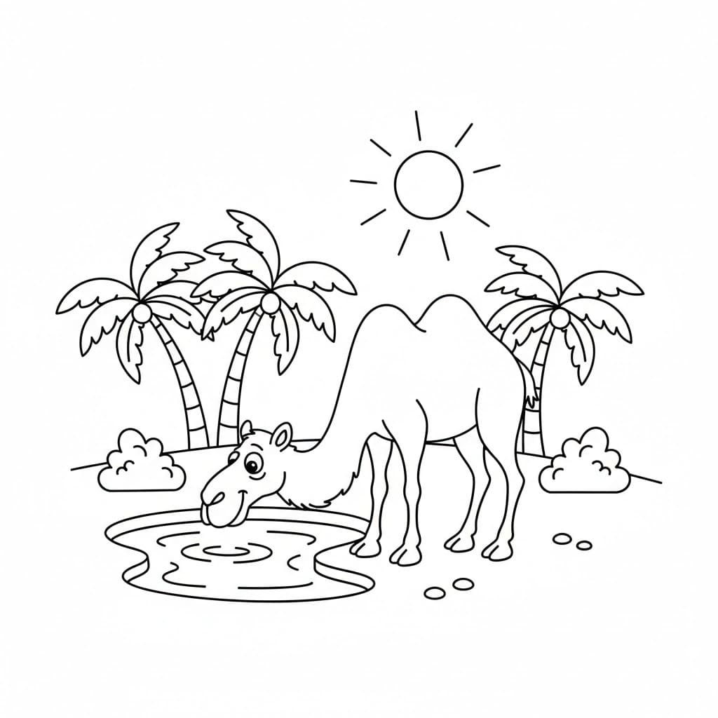 낙타 무료로 인쇄 가능