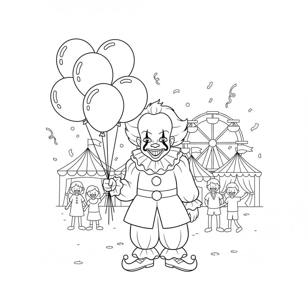 페니와이즈 4 색칠 페니와이즈 4