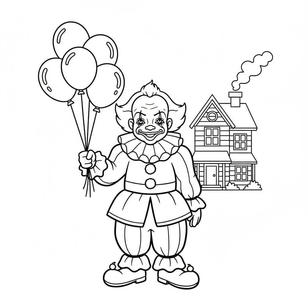 페니와이즈 5 색칠 페니와이즈 5