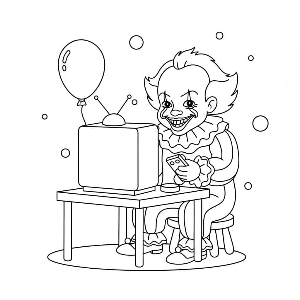 페니와이즈 이미지 베이식 색칠 페니와이즈 이미지 베이식