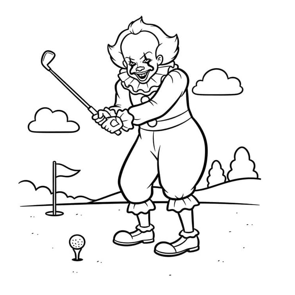 페니와이즈 인쇄 가능 색칠 페니와이즈 인쇄 가능