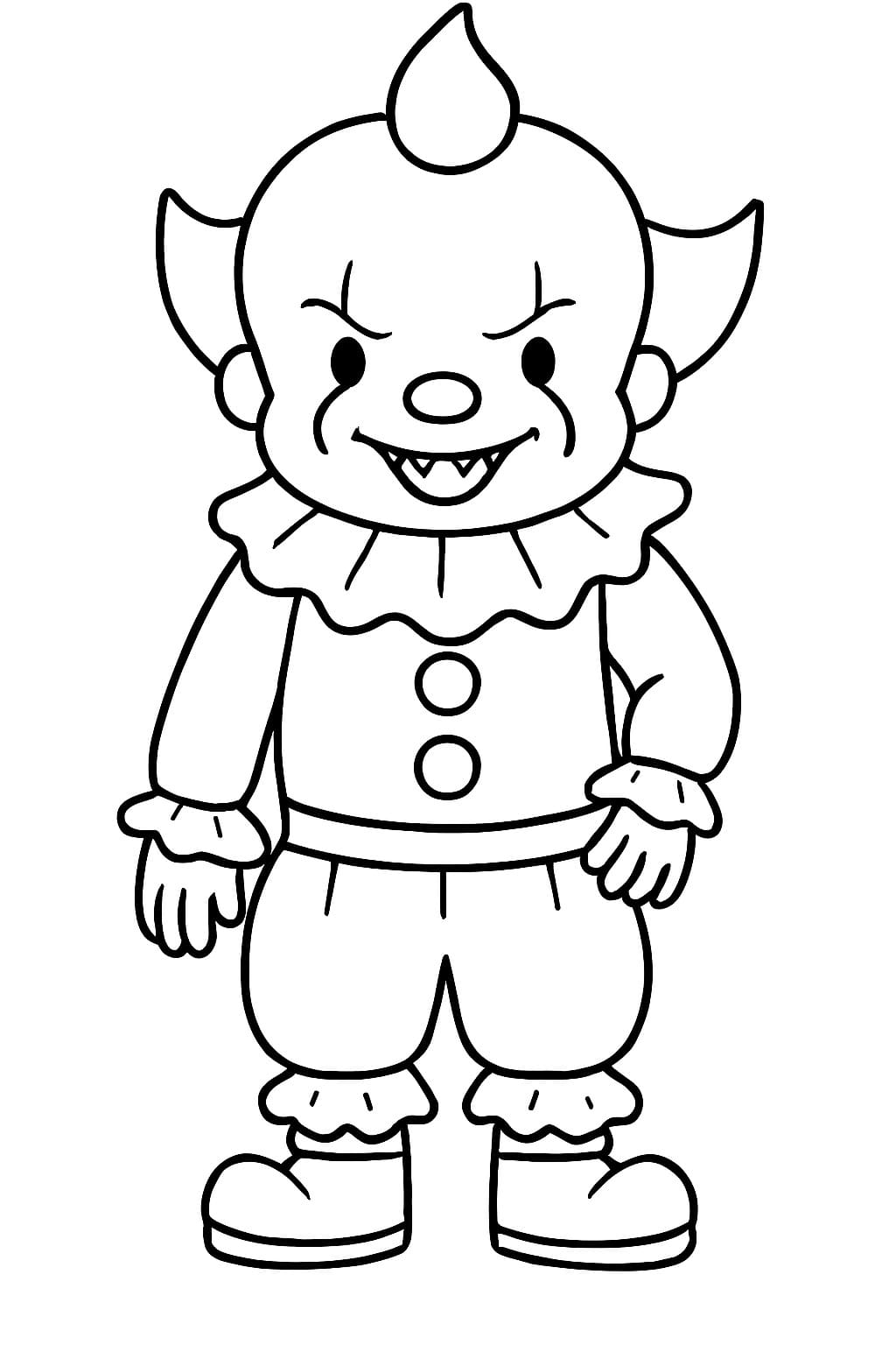 페니와이즈 무료로 인쇄 가능 색칠 페니와이즈 무료로 인쇄 가능