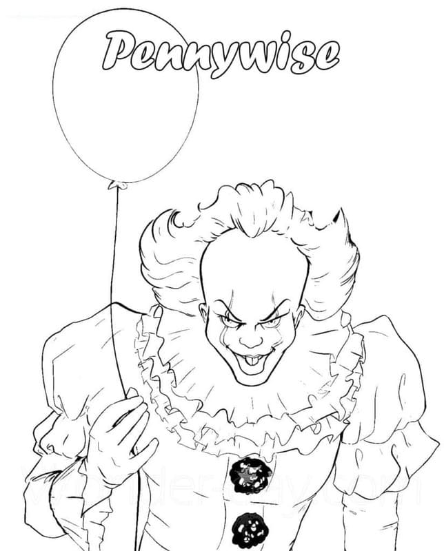 스케치 페니와이즈 색칠 스케치 페니와이즈