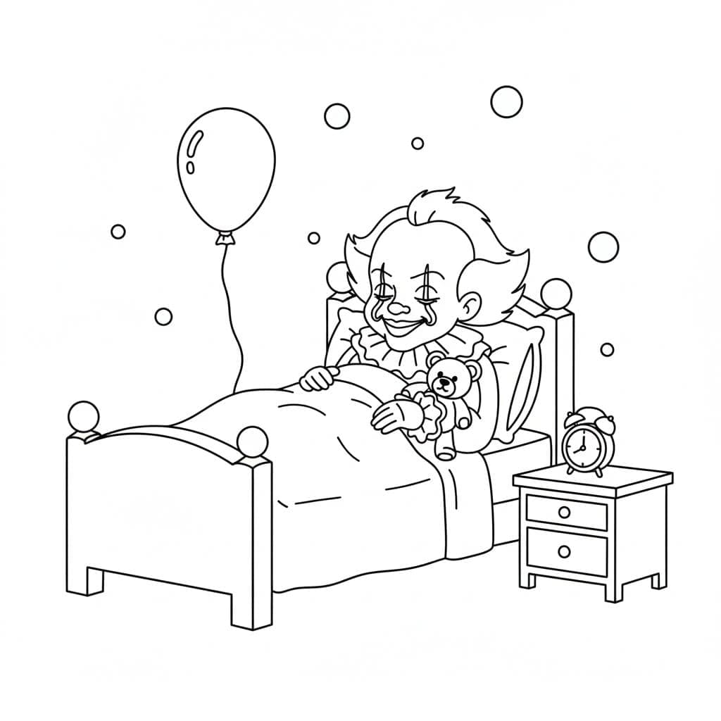 쉬운 페니와이즈 색칠 쉬운 페니와이즈