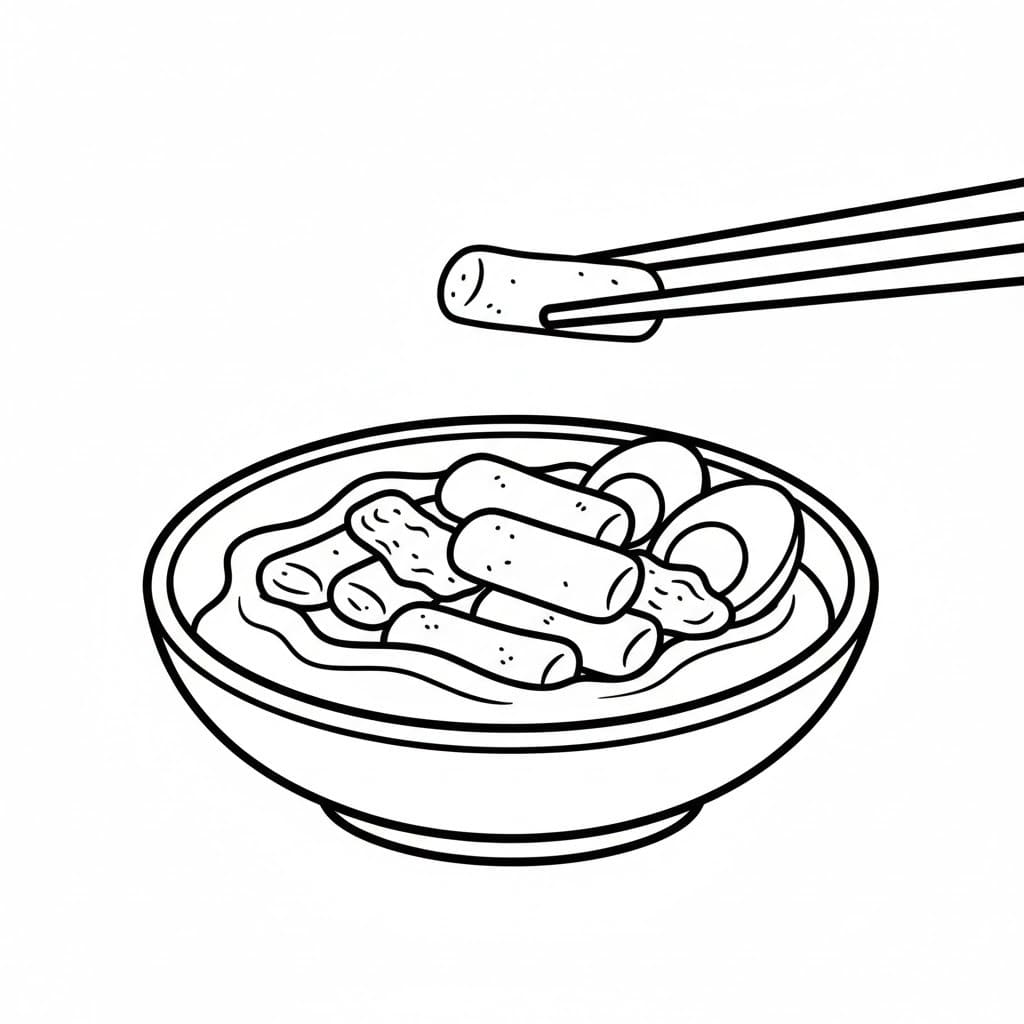 떡볶이 이미지 인쇄 가능