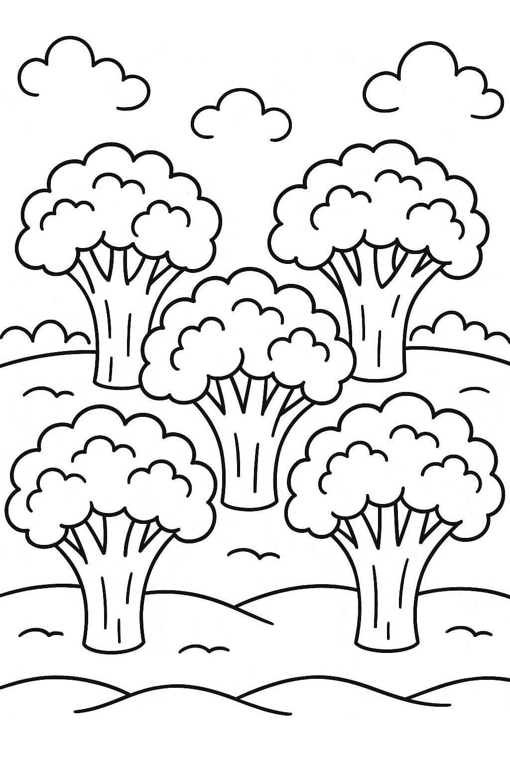 브로콜리 이미지 단순한