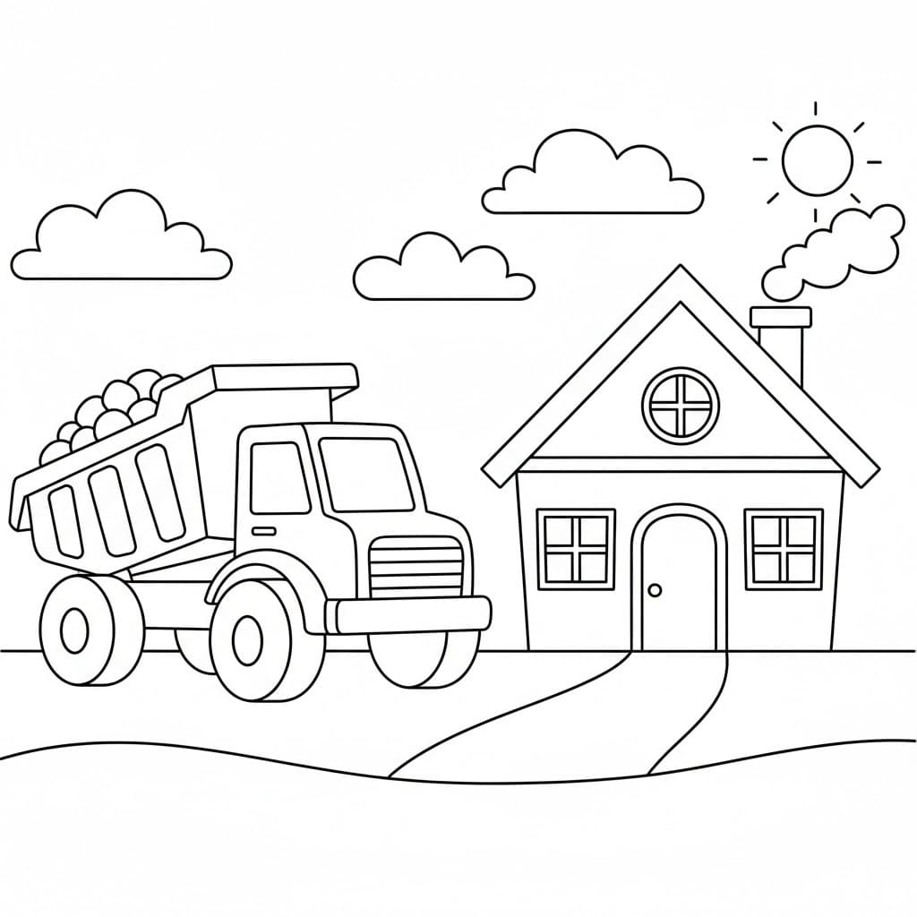 덤프 트럭 단순한